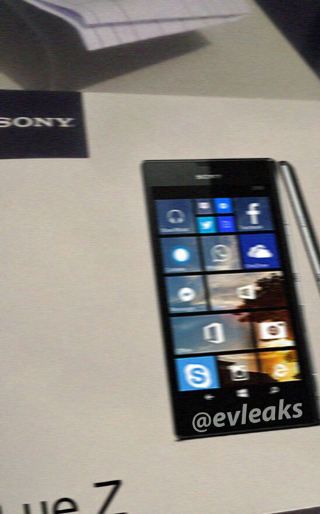 Evleaks Sony Windows Phone