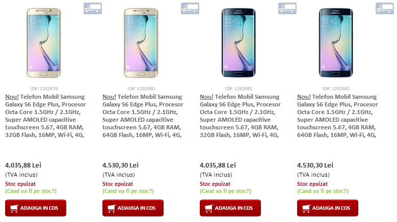 Galaxy S6 Edge + prezzi