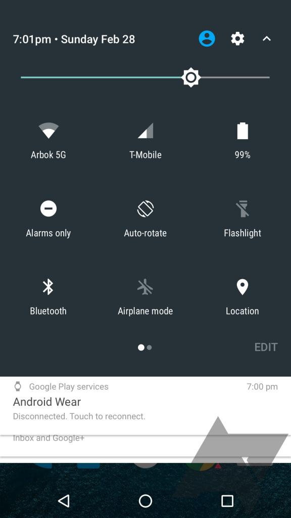 Android N Quick Setting