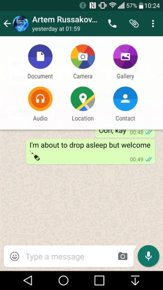 WhatsApp documenti