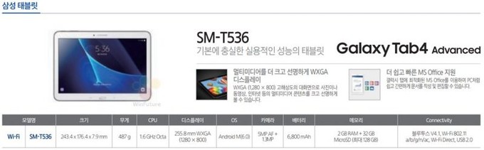 Samsung Galaxy Tab4 Advanced